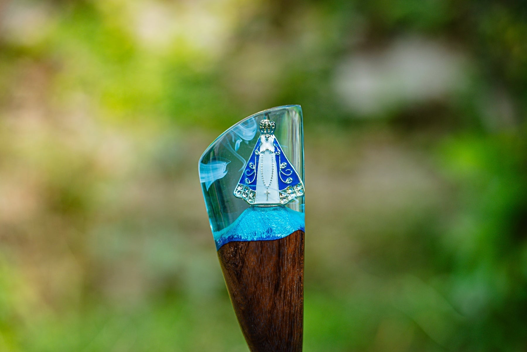 Faca Artesanal Personalizada p/ Churrasco Padroeira 10” – Edição Especial Colecionador