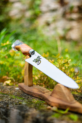 Faca Artesanal modelo Motociclista Premium Forjada - Especial para Churrasco e Culinária