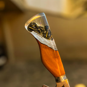 Faca Artesanal modelo Motociclista Premium Forjada - Especial para Churrasco e Culinária